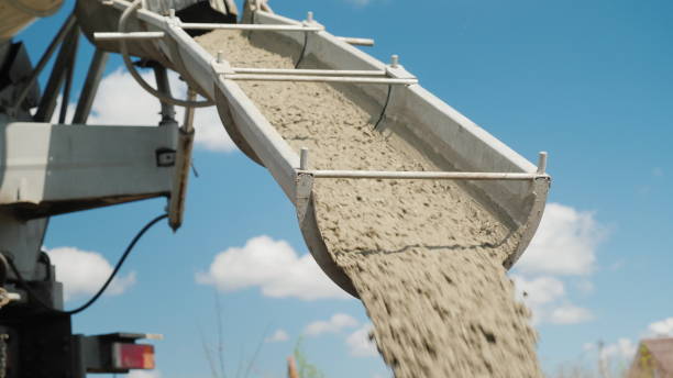 Concrete walkway installation